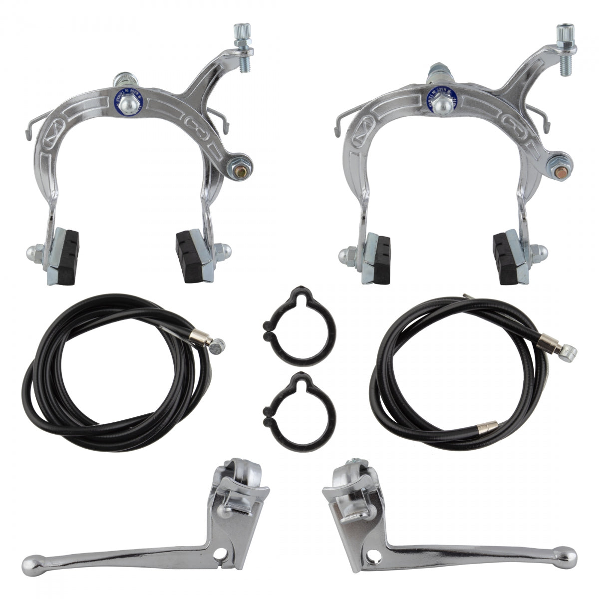 Brakeset Sunlt Stl F+R W/Lvrs Cp