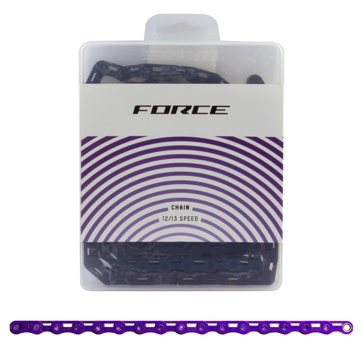 CHAIN SRAM FORCE E1 12/13s 126L FLATTOP-POWERLOCK PU (P)