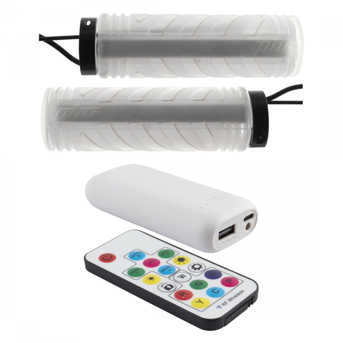 Grips Blips Lockon Light Up Clear Rechargeable