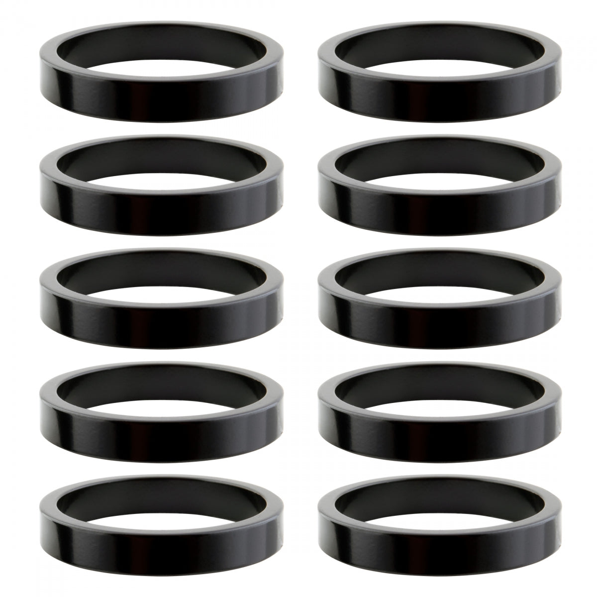 HEAD PART OR8 SPACER ALY 5mmx1in BK BGof10