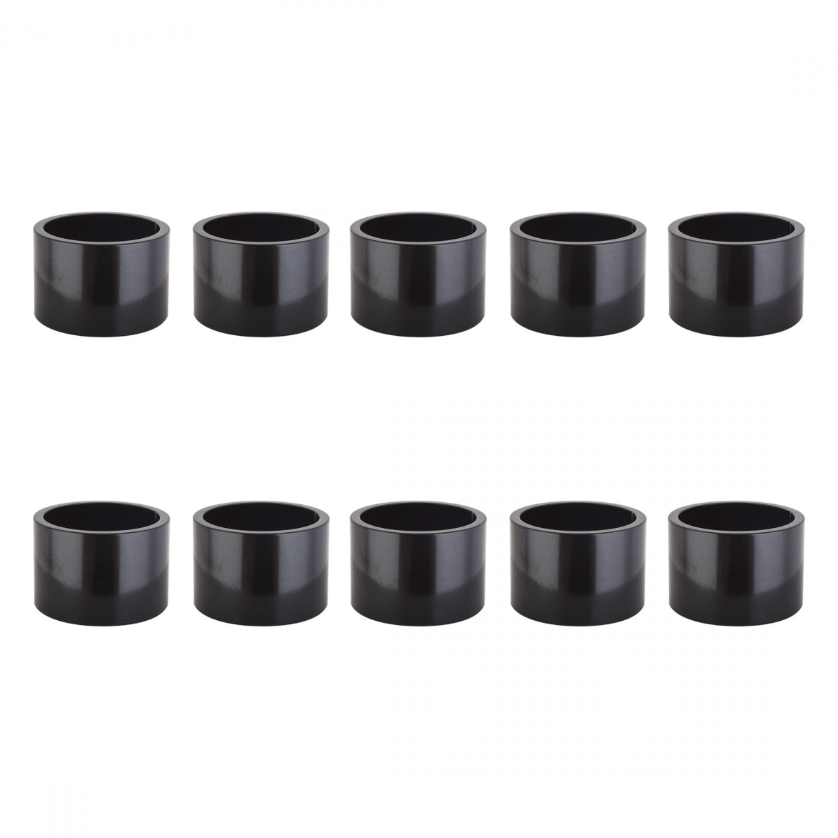 HEAD PART OR8 SPACER ALY 20mmx1in BK BGof10