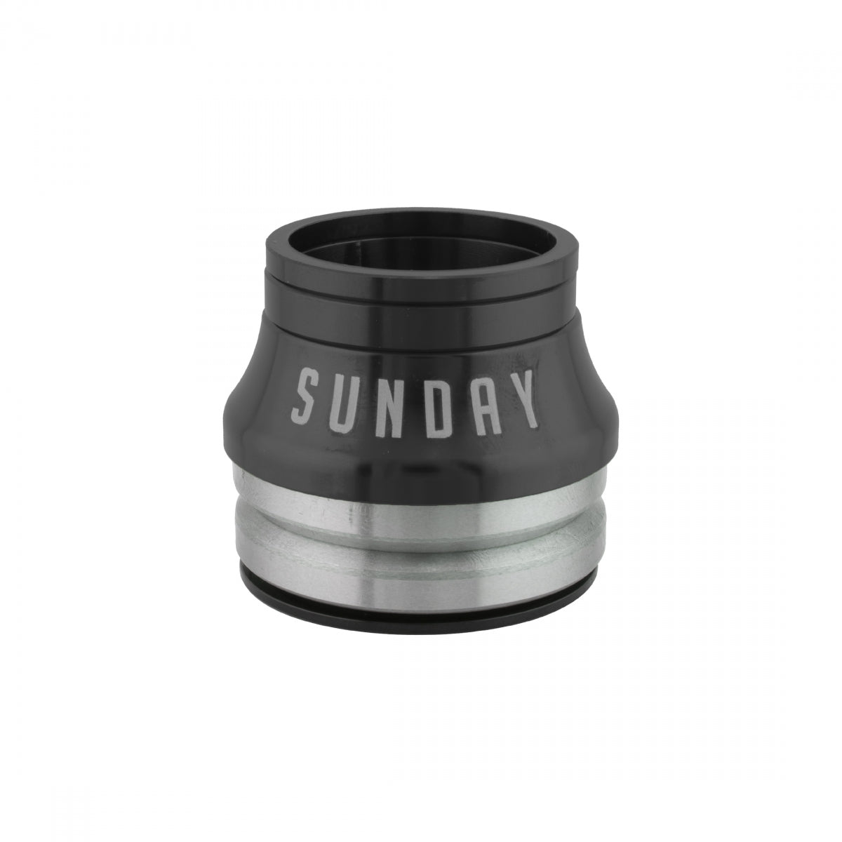 HEADSET SUNDAY INT HIGH 15mm MX 1-1/8 CMPY45d BK w/CONICAL SPACER