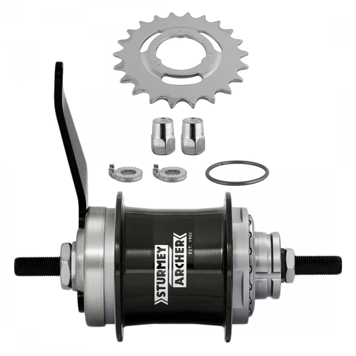 HUB RR S/A 2sp S2C 36CB ALY KICKSHIFTBK 116/162mm
