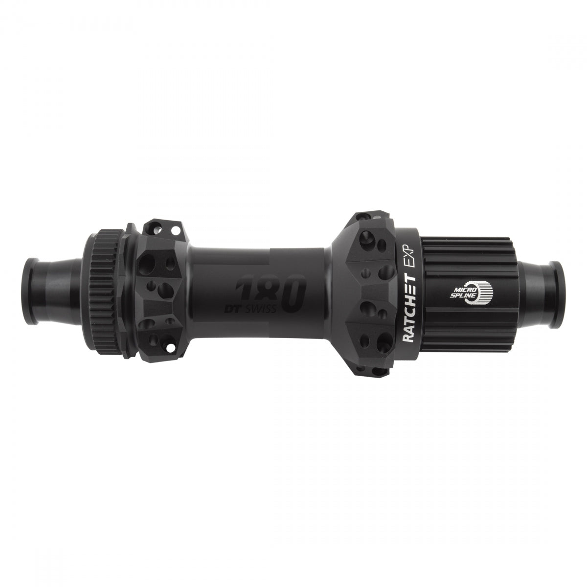 HUB RR DT 180 STRAIGHT PULL MTB 28x148x12mmTA CL 12sCAS MICROSPLINE RATCHET EXP BK (K)