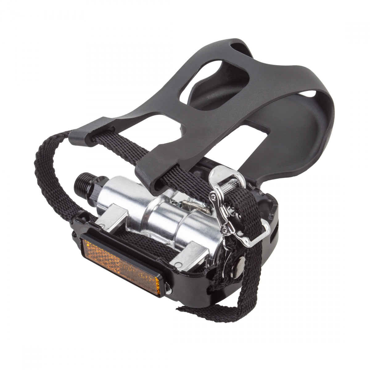 Pedals Sunlt 1S-Spd Aly 9/16W/Clips&Straps
