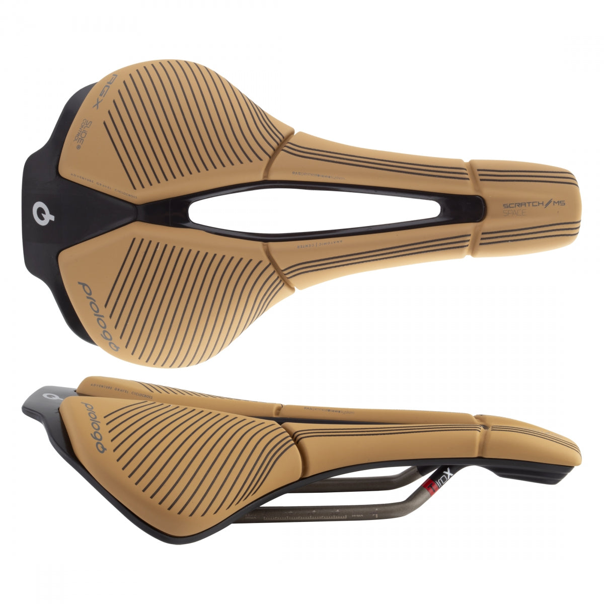 SADDLE PROLOGO SCRATCH M5 PAS AGX SPACE TIROX 147 LT-BN w/SLIDE CONTROL