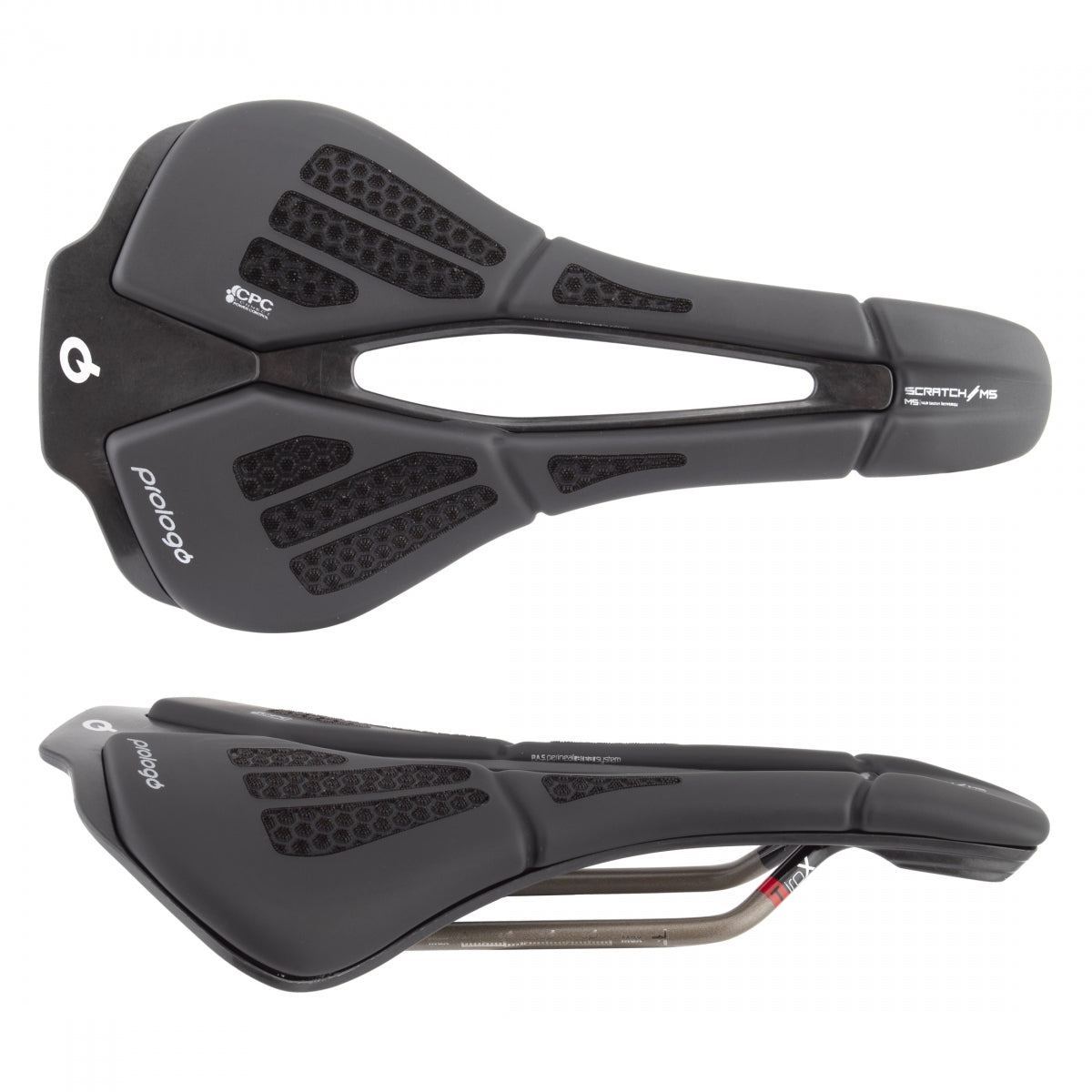 SADDLE PROLOGO SCRATCH M5 PAS CPC TIROX 140 BK