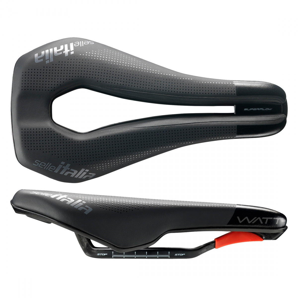 SADDLE S/I WATT KIT CARBON SUPERFLOW L BK
