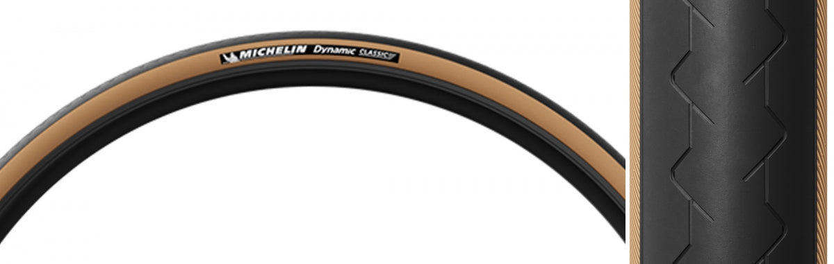 TIRE MICHELIN DYNAMIC CLASSIC 700x25 TRANSLUCENT WIRE/3x30/TT