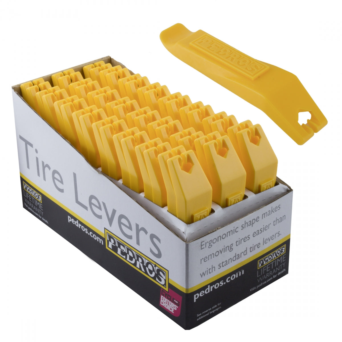 TOOL TIRE LEVER PEDROS YEL DISPLAY BOX BXof24