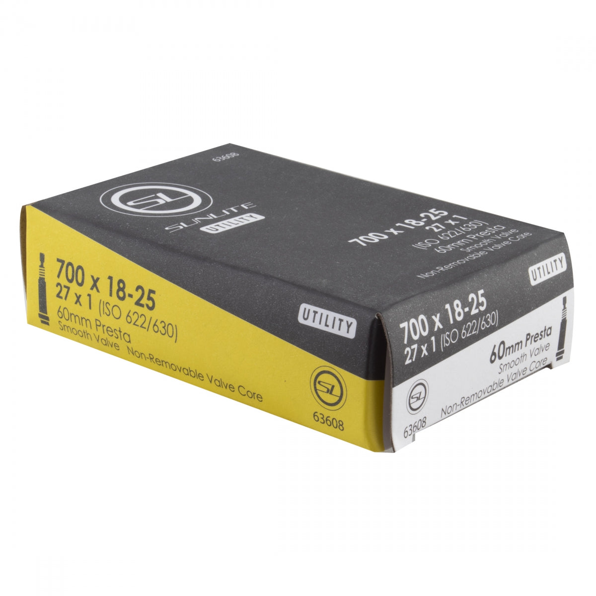 TUBE SUNLT UTILIT 700x18-25 27x1 PV60/SMTH/NRC FFW21mm