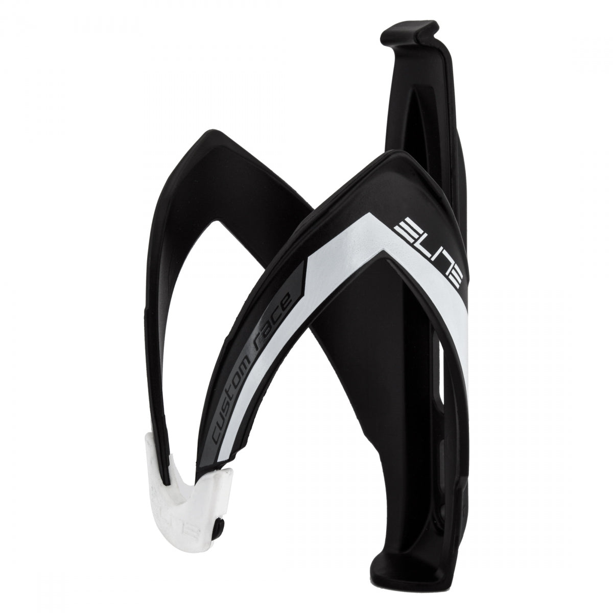 BOTTLE CAGE ELITE CUSTOM RACE MAT BK/WHTLETTERS