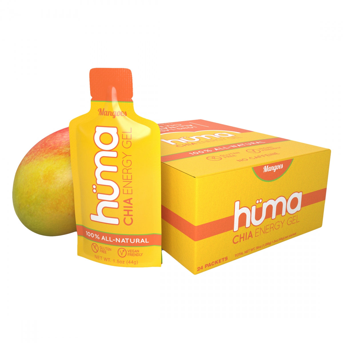 FOOD HUMA CHIA ENERGY GEL MANGO BXof24
