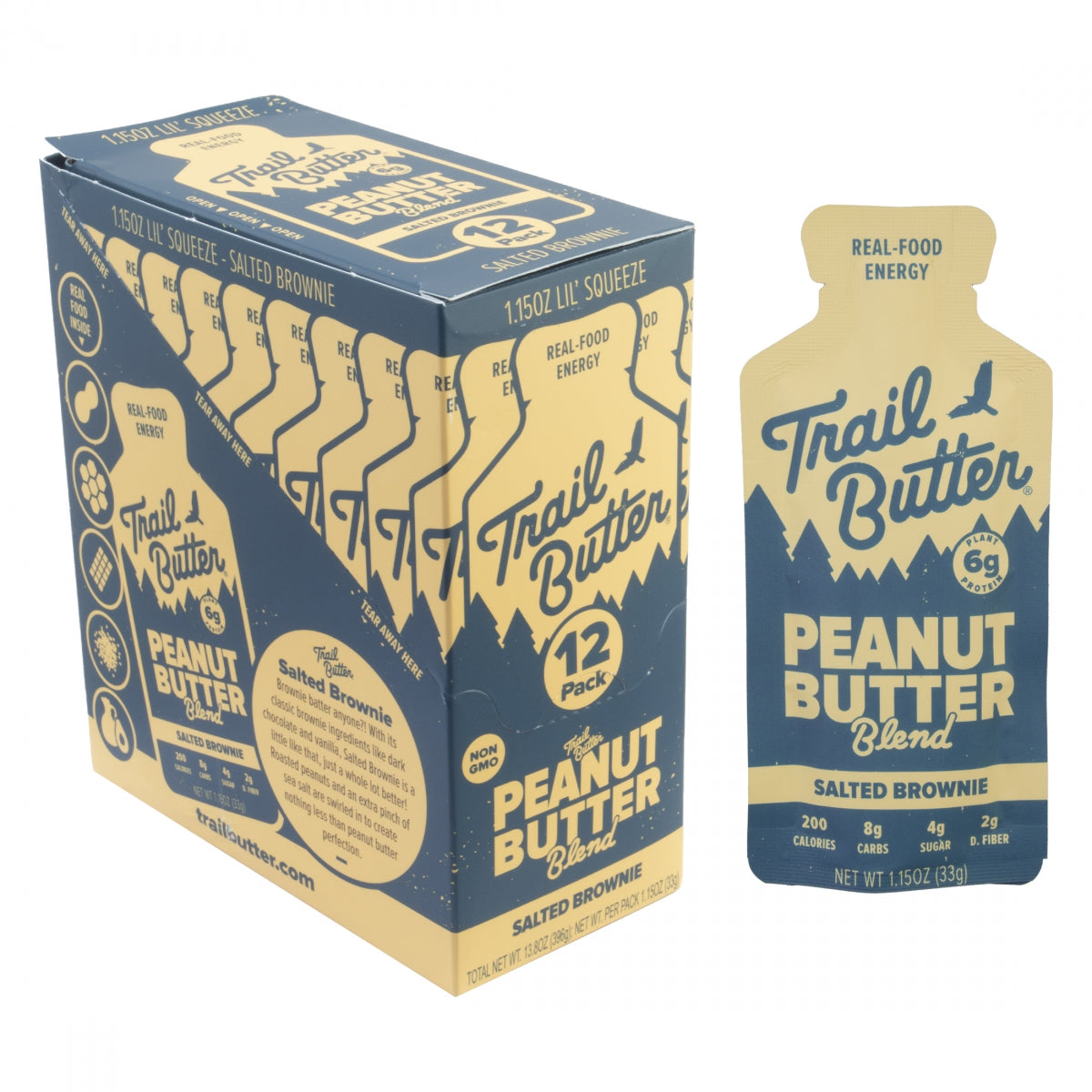 FOOD TRAIL BUTTER GEL SLTD BROWNIE PNUT 1.15oz BXof12